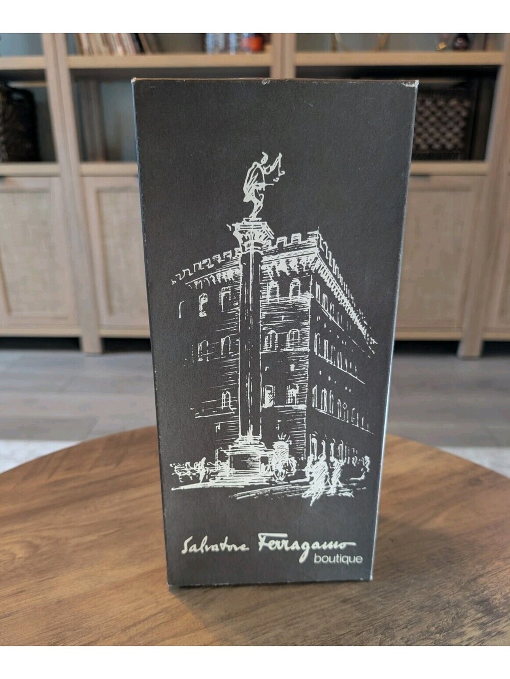 Vintage Salvatore Ferragamo Vara Shoe Box Empty Florence Italy Boutique